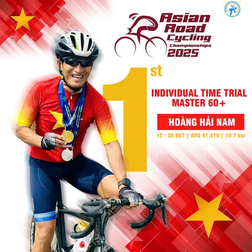 Vietnam wins gold at 2025 Asian Road Cycling Championships