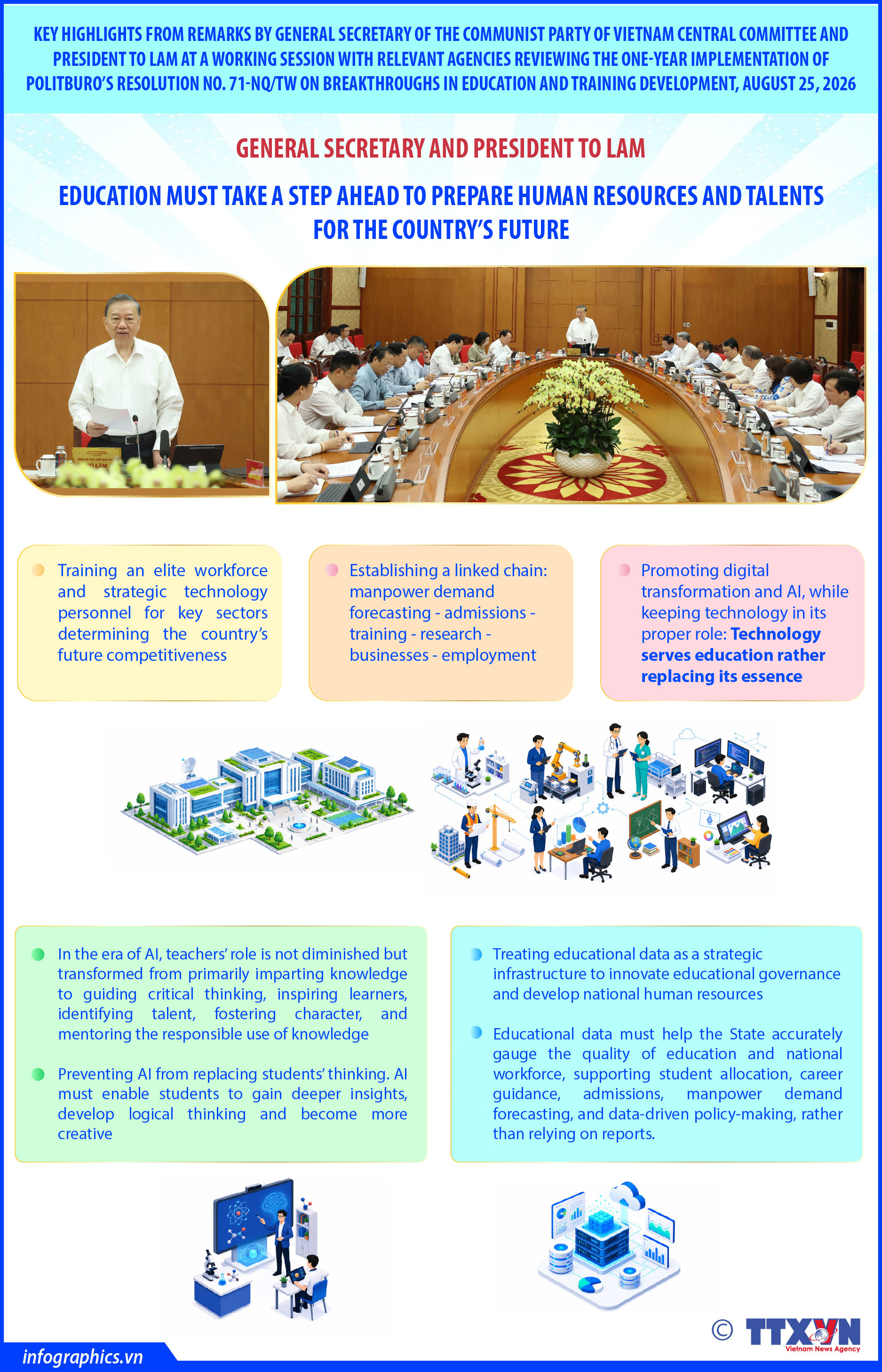Top leader orders substantive education reform