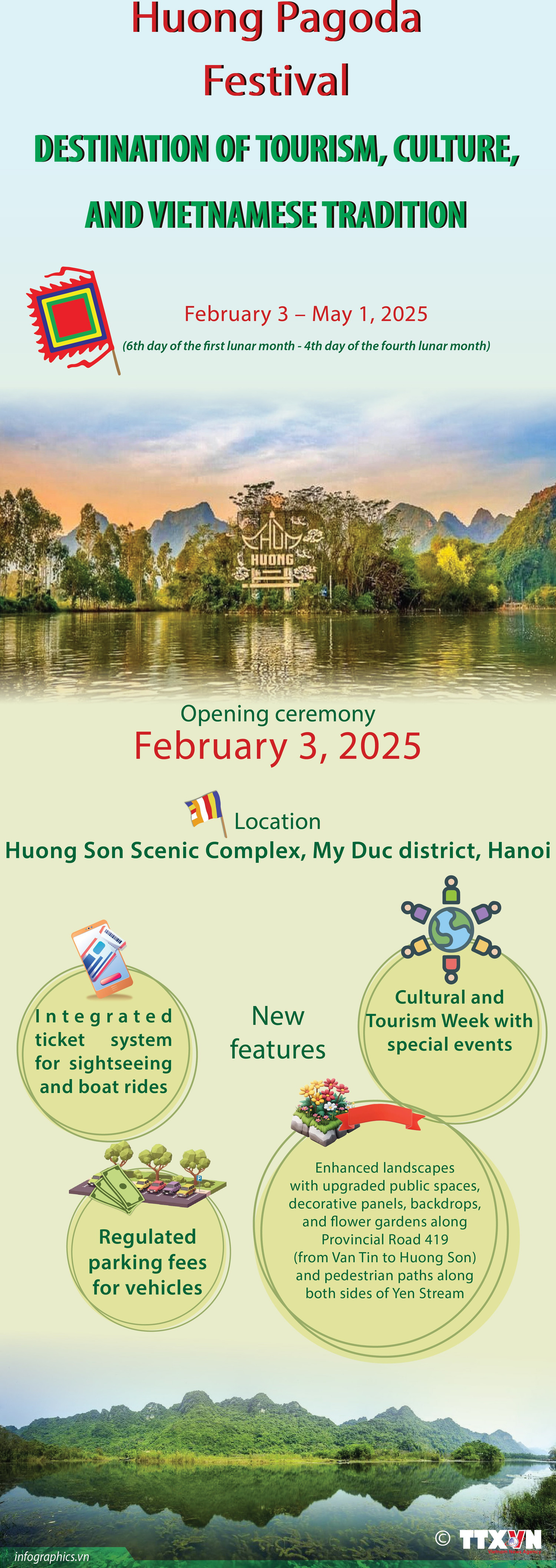 Huong Pagoda Festival: A Destination of tourism, culture, and Vietnamese tradition