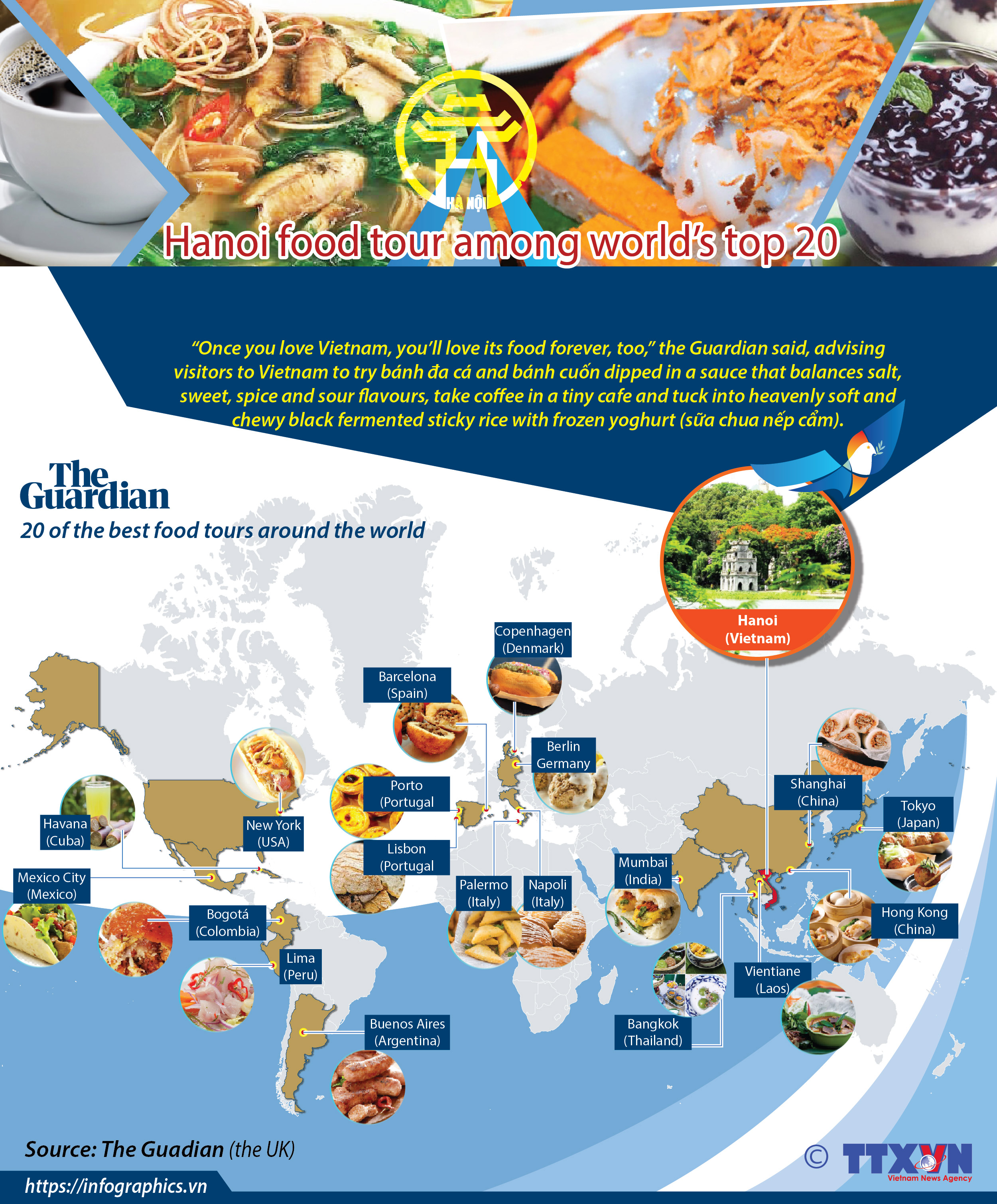 Hanoi food tour among world’s top 20