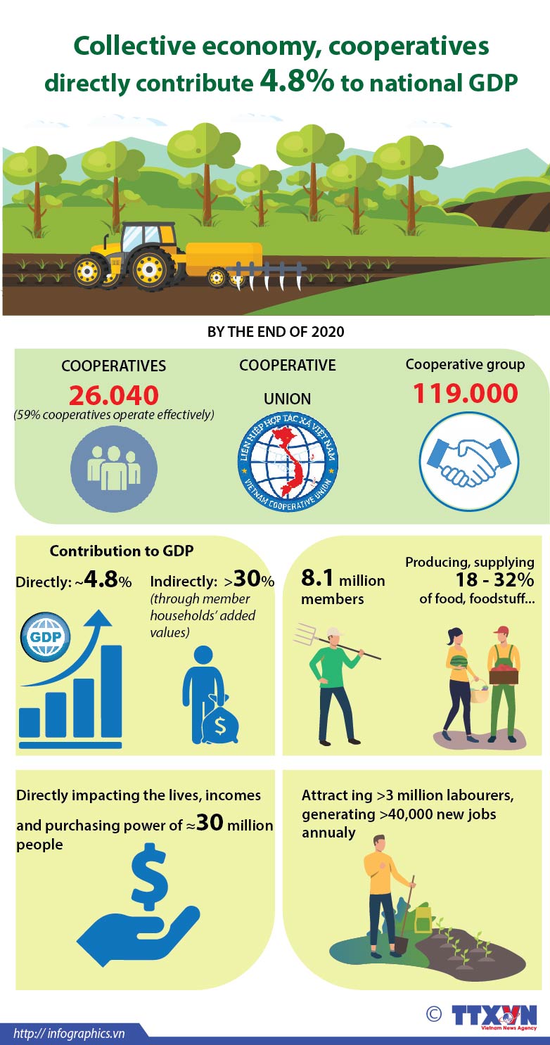 Collective economy, cooperatives directly contribute 4.8% to national GDP