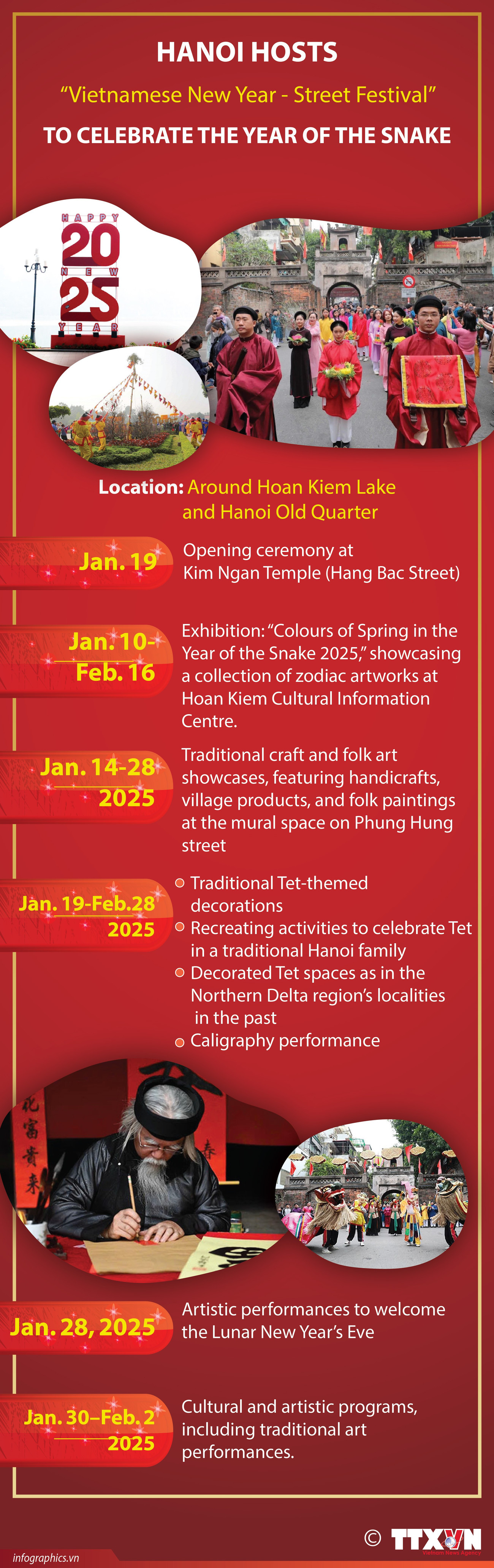 Hanoi hosts “Vietnamese New Year - Street Festival” to celebrate the Year of the Snake